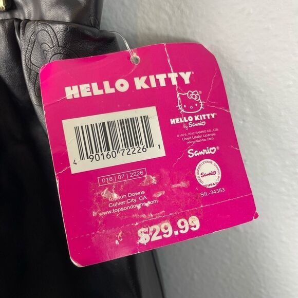 NWT Hello Kitty Faux Leather Black Midi Skirt Size XXL - Picture 3 of 6
